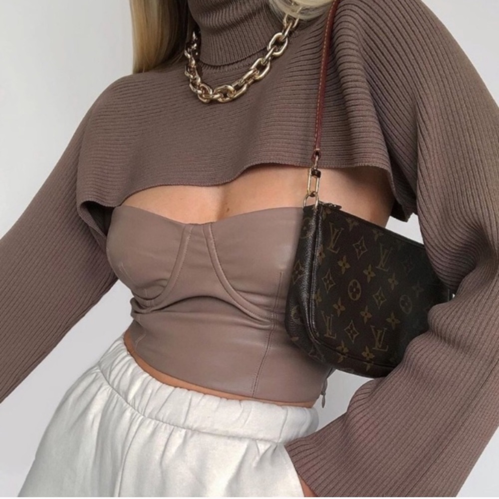 GORGEOUS ZARA NWT Arm Warmer Sweater - Picture 7 of 16